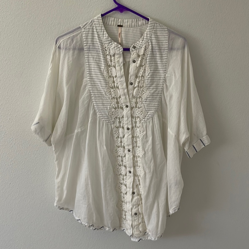 Free people button up top